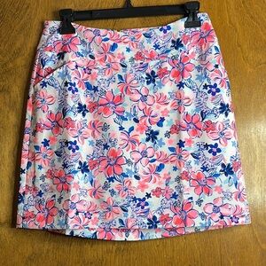 Lilly Pulitzer Jonas Skort Resort White Party Like A Lobstar Size 4 - EUC